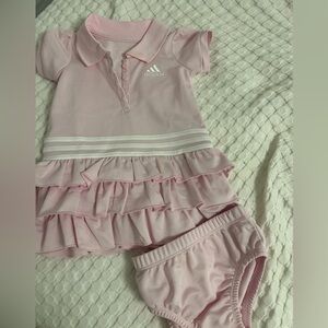 Pink Adidas Baby Tennis dress and bloomers